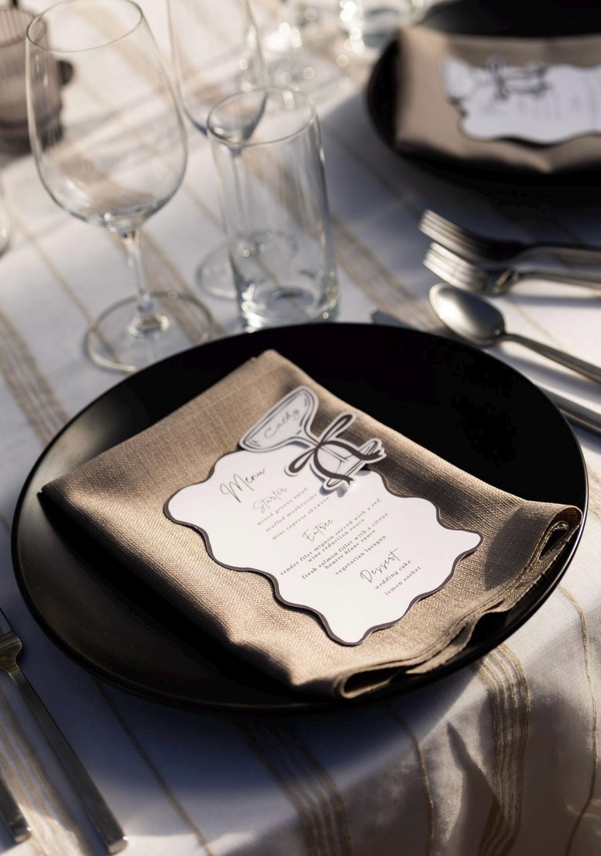 Custom monogram stationery and thank you cards | Poetic Cloud NYC